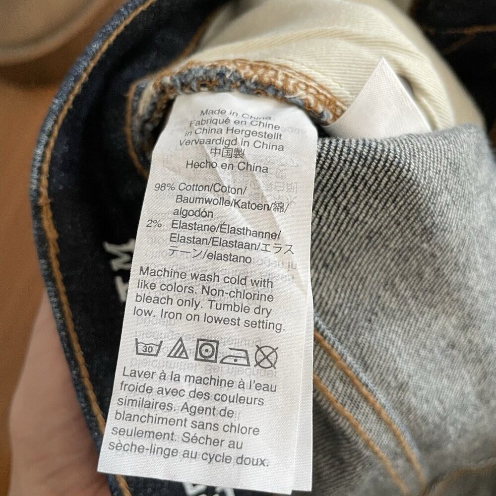 Madewell Athletic Slim Jeans in Resin Rinse Size 28 x 30 - Picture 10 of 11